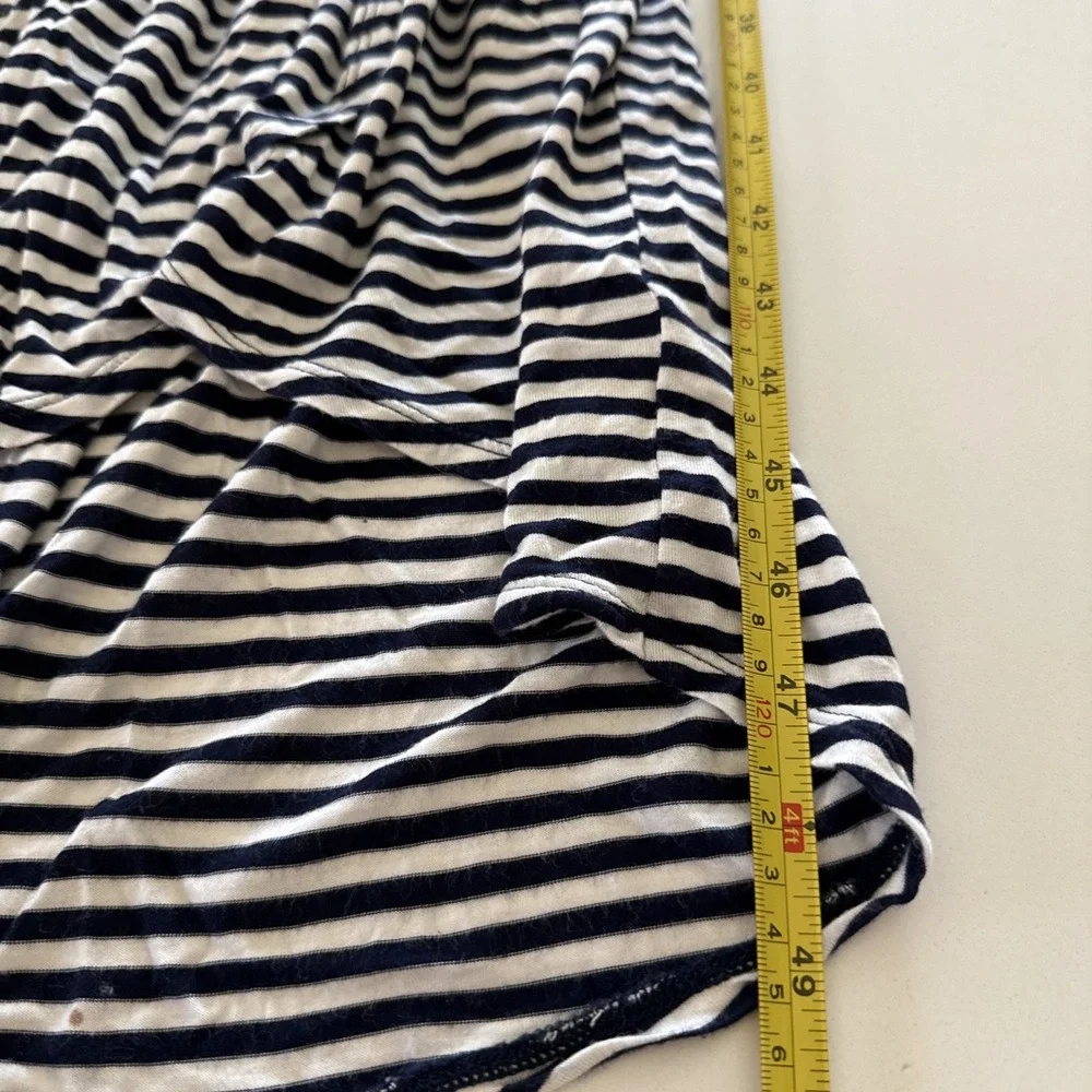 CAbi 5105 Boat Striped Maxi dress, blue/white‎ Sz Small, nautical, coastal